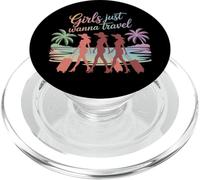 Las Chicas Solo Quieren Viajar diversión Aventura escuadrón Diciendo PopSockets PopGrip para MagSafe
