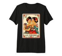 Las Comadres Chismosa Mexican Cafe Coffee Latina Mujer Camiseta Premium