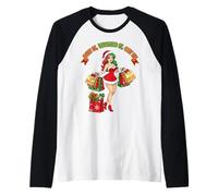 Las Compras navideñas lo vieron quería, lo tenía Camiseta Manga Raglan
