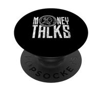 Las Conversaciones de Dinero invierten Diciendo capitalismo en Efectivo PopSockets PopGrip Adhesivo
