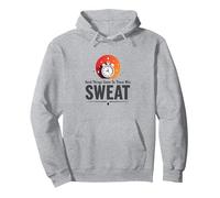 Las Cosas Buenas Llegan a Aquellos Que Sudan la motivación del Entrenamiento Sudadera con Capucha, Unisex para Adultos, Gris Jaspeado, L