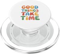 Las Cosas Buenas Toman Tiempo Boho Motivational Self Love PopSockets PopGrip para MagSafe