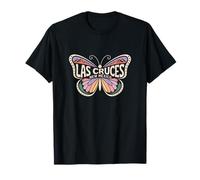 Las Cruces Mariposa - Nuevo México Desierto Ciudad Nombre Palabra Arte Camiseta