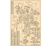 Las Cruces New Mexico Map Journal: Vintage Map Notebook