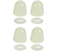 Las cubiertas del perno del asiento del inodoro brillan en la oscuridad con la característica fluorescente, tornillo decorativo del cuarto de baño hecho del plástico PP para resistencia a la humedad