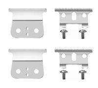 Las cuchillas T Outliner se adaptan a Andis T Outliner, G, GO, GTO, GTX, Headliner LS2, LS3 de repuesto, cuchillas cortadoras, ya montadas (paquete de 2)