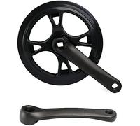 las curvas, Juego de bielas for bicicleta Juego de bielas de una sola velocidad 48T Juego de manivela de bicicleta eléctrica plegable Aleación de aluminio 152 mm Cubierta de plástico galvanoplastia Pa