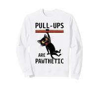 Las dominadas de Entrenamiento para Gatos Son Gatitos de Gimnasio Pawthetic Sudadera