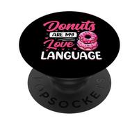 Las donas son mi lenguaje de amor PopSockets PopGrip Adhesivo