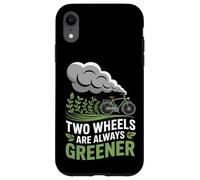 Las dos ruedas son siempre más ecológicas para desplazarse en bicicleta Carcasa para iPhone XR
