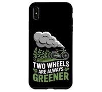 Las dos ruedas son siempre más ecológicas para desplazarse en bicicleta Carcasa para iPhone XS Max