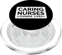 Las enfermeras cariñosas cambian vidas - Funny Nurse PopSockets PopGrip para MagSafe