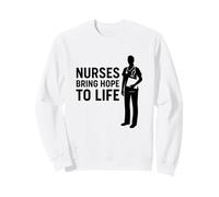 Las Enfermeras Dan Vida a la Esperanza | Regalo del Día Internacional de la Enfer Sudadera