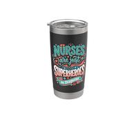Las enfermeras son solo superhéroes disfrazados Healthcare Hero 4 Vaso térmico de acero inoxidable de doble pared