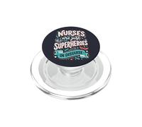 Las Enfermeras Son Solo superhéroes disfrazados Healthcare Hero 5 PopSockets PopGrip para MagSafe