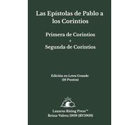 Las Epístolas de Pablo a los Corintios: Primera de Corintios + Segunda de Corintios: Reina-Valera 1909 - Edición en Letra Grande (16 Puntos) - Edición Individual