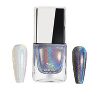 Las-er Glitter Nail Polish, Quick-dry Formula, Shifts With Light & Angle, No UV Needed, Long-lasting Shine, Smooth Application, Perfect For All Skill Levels