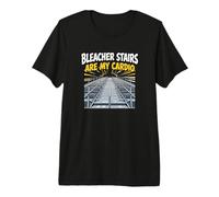 Las escaleras de la grada Son mis Padres de Deportes cardiovasculares Camiseta Premium