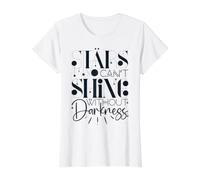 Las Estrellas no Pueden Brillar sin Oscuridad El Dolor Comienza con Las Mujeres Camiseta gráfica económica, Mujer, Blanco, XS