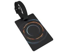 Las etiquetas de equipaje con estampado de agujeros negros cósmicos misteriosos son ligeras, fáciles de usar y rápidas de identificar para maletas de viaje y bolsas de lona.