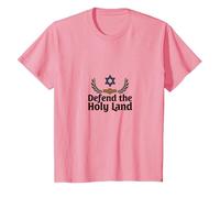 Las FDI defienden la Tierra Santa Apoyo Patriótico Israel Camiseta, Niños, Rosado, 4 años