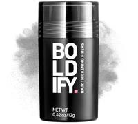 Las fibras capilares BOLDIFY (0.42 oz) rellenan el cabello fino y debilitado para una apariencia instantáneamente más gruesa y llena - fórmula superior - para mujeres y hombres - GRIS