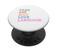 Las fichas de Mahjong Son mi lenguaje de Amor PopSockets PopGrip Adhesivo