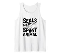 Las focas Son mi espíritu Animal Cool Seal Lover Camiseta sin Mangas