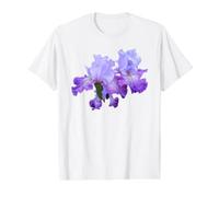 Las Formas más Hermosas de Splashacata de Iris Morado: Camiseta gráfica económica, Hombre, Blanco, L