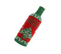 Las fundas para botellas de vino de punto mejoran la atmósfera del festival y son adecuadas para reuniones familiares y empaques de regalos de Navidad