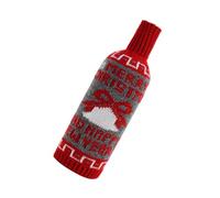 Las fundas para botellas de vino de punto mejoran la atmósfera del festival y son adecuadas para reuniones familiares y empaques de regalos de Navidad