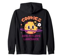 Las Galletas Son mi lenguaje de Amor, Lindo Humor para Hornear, Amante de Las Galletas Sudadera con Capucha