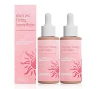 Las gotas de bronceado sin sol para beber, gotas de bronceado sin sol potable, oscuridad de la piel sin exposición al sol, mejorando su tono de piel natural y le da a la piel un bronceador (2pcs)