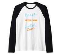 Las Grandes Cosas Nunca vinieron de Las Zonas de Confort Motivacional Camiseta Manga Raglan