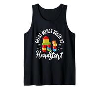 Las Grandes Mentes comienzan en headstart Camiseta sin Mangas