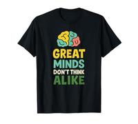 Las Grandes Mentes no piensan Igual Neurodiversidad Cerebro Camiseta