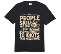Las Habilidades de mi Gente Son Solo una Buena tolerancia a los Idiotas Oso Comfort Colors Adult Heavyweight T-Shirt
