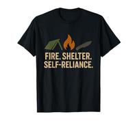 Las Habilidades de Supervivencia Bushcraft Wilderness Adapt Endure Camiseta