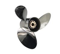 Las hélices de acero inoxidable, diseñadas for una propulsión eficiente, hacen que su barco avance a alta velocidad.(13 1/4X17 both forward and reverse)