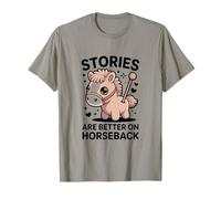 Las Historias Son Mejores a Caballo Lindo Pony Rider Camiseta