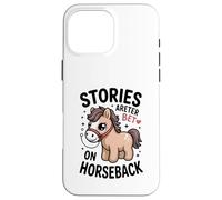 Las Historias Son Mejores a Caballo Lindo Pony Rider Carcasa para iPhone 16 Pro MAX