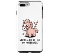 Las Historias Son Mejores a Caballo Lindo Pony Rider Carcasa para iPhone 7 Plus/8 Plus