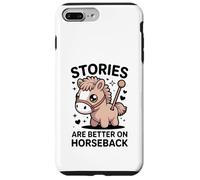 Las Historias Son Mejores a Caballo Lindo Pony Rider Carcasa para iPhone 7 Plus/8 Plus