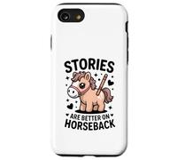 Las Historias Son Mejores a Caballo Lindo Pony Rider Carcasa para iPhone SE (2020) / 7/8