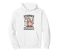 Las Historias Son Mejores a Caballo Lindo Pony Rider Sudadera con Capucha