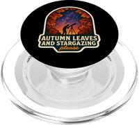 Las Hojas de otoño y la observación de Estrellas por Favor el Amante del otoño Astronomía PopSockets PopGrip para MagSafe