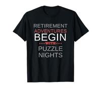 Las horribles Aventuras de jubilación comienzan con Noches de Rompecabezas Camiseta