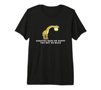 Las Jirafas me Hacen Feliz, no Tan Divertida Jirafa Camiseta Premium