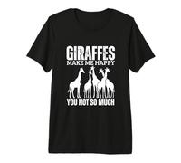 Las Jirafas me Hacen Feliz, no Tan Divertida Jirafa Camiseta Premium