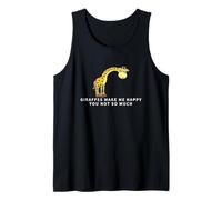 Las Jirafas me Hacen Feliz, no Tan Divertida Jirafa Camiseta sin Mangas